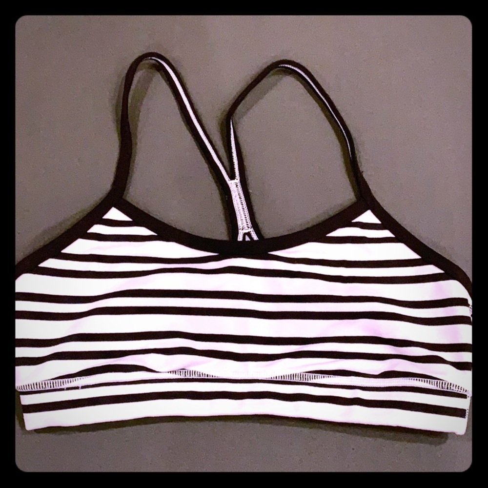 Lululemon striped sports bra